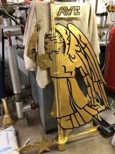Archangelregilded S. Gabriel is highlighted in black outline so it can be more easily seen from afar